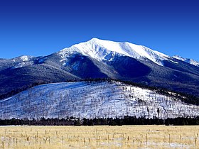 San Francisco Peaks in winter