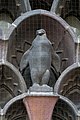 Deutsch: Kontorhaus Chilehaus in Hamburg-Altstadt: Detail der Arkaden von Richard Kuöhl zur Burchardstraße. This is a photograph of an architectural monument. It is on the list of cultural monuments of Hamburg, no. 29133.