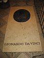 Leonardo's grave in the chapel of Saint-Hubert