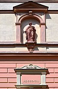 Sculpture at Český Krumlov School