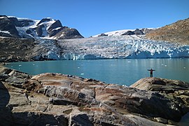 Hann glacier at Johan Petersens Fjord, South East Greenland