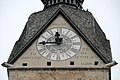 English: Steeple clock at the southwestern church tower Deutsch: Uhr am SW-Kirchturm