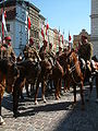 Ochotniczy Reprezentacyjny Oddział Ułanów Miasta Poznania w mundurach 15. pułku ułanow poznańskich (Volunteer Representative Squadron of City of Poznań in uniforms of 15th Reg.)