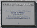 Boris Blacher, Kaunstraße 6, Zehlendorf