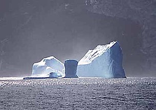 An iceberg seen off Antarctica