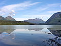 One of several images I've taken here, on a calm day the water reflects the mountains beautifully.