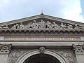 Deutsch: Inschrift an der Westfassade der Stephansbasilika, Budapest. English: Inscription on the western facade of the St. Stephen's Basilica, Budapest.