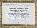 Eduard Spranger, Fabeckstraße 13, Dahlem