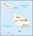 CIA map of Malta