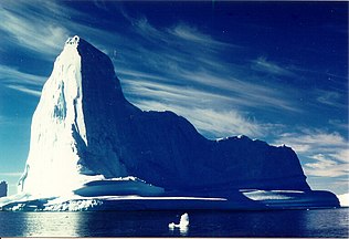 An iceberg west of Ilulissat inlet, Greenland