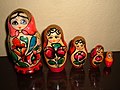 Floral matryoshka set 1