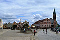 Main Square Fountain, Column & Holy Spirit Tower