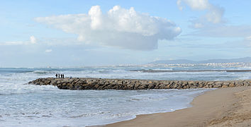 The beach of Costa da Caparica