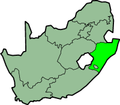 Map of Kwazulu-Natal province