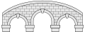 Curved bridge of 3 arches.svg