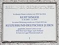 Kurt Singer und Kulturbund Deutscher Juden, Mommsenstraße 56, Charlottenburg