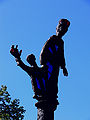 Ravensburg, Mariensäule von Maria Elisabeth Stapp (1908-1995), Herrenstraße, vor der Liebfrauenkirche