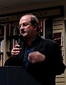 Salman Rushdie presenting his book "Shalimar the clown"