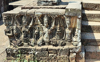 Bas-reliefs du temple Ta Prohm. Cambodge