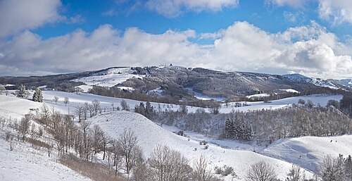 View from the summit of the Weiheberg southward to the Wasserkuppe