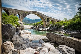 Mesi Bridge. Photograph: Sali Jonuzi