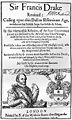 Sir Francis Drake Revived, London 1626.