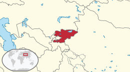 Map of Kyrgyzstan