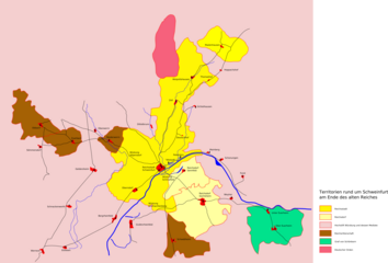 Schweinfurt mit umgebenden Territorien 1792