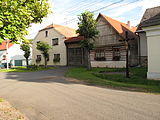 Čeština: Roubený statek v Medovém Újezdě. Okres Rokycany, Česká republika. English: Log cabin farm in Medový Újezd village, Rokycany District, Czech Republic.