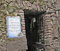 Ingresso della grotta dove venne rinvenuta la statua della Madonna.