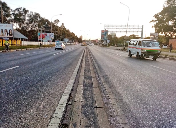 3rd Prize: Vehicles on Great East Road in Lusaka, Zambia by User:Duke Makangila