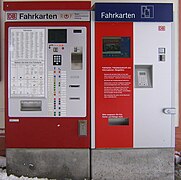 Deutsch: ehemalige Verkaufsautomaten der Deutschen Bahn