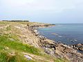 Les falaises entre les anses de Doëlan et de Merrien.