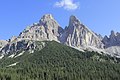 Monte Cristallo (3221 m — left) and Piz Popena (3152 m — right) ; Dolomites.