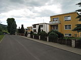 Čeština: Domy v Chotiměři. Okres Litoměřice, Česká republika. English: Houses in Chotiměř, Litoměřice District, Czech Republicc.