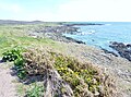 La côte rocheuse entre Kerabas Corniguel et la pointe de Beg Moc'h.