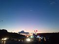 view from Main North 1, uptown Maseru at dusk