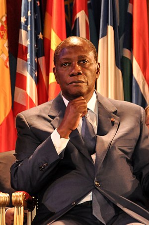 Ivorian president at UNESCO.