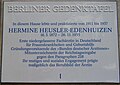 Hermine Heusler-Edenhuizen, Rankestraße 35, Charlottenburg