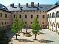 Italian Court courtyard top veiw