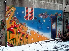 Graffiti in Luhansk