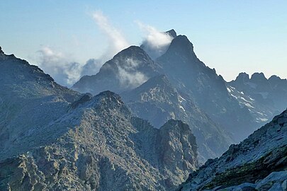 Monte Cinto from Capu Biancu, Capu Ciuntrone, foto