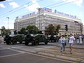 Humvees in front of the former Central Committee of the Commie party :)