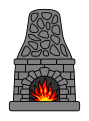 Furnace with lit fire.svg