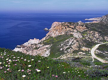 Punta Bianca coast, Mediterranean Sea