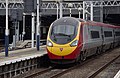 * Nomination Virgin Trains 390048 at London Euston. Mattbuck 14:42, 6 December 2012 (UTC) * Decline The front of the train is sharp enough, but the rest is unfortunately too blurry. A bigger F-number could have provided a better result --A.Savin 18:39, 14 December 2012 (UTC)