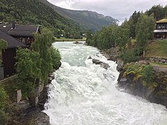 Prestfossen in Fossbergom (Lom village)