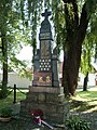 Čeština: Pomník padlým ve světových válkách v Žabovřeskách, okres České Budějovice English: Memorial to those killed the the Great War and World War Two in Žabovřesky, České Budějovice district, Czech Republic