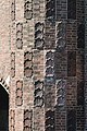 Deutsch: Krugkoppelbrücke in Hamburg, Detail der Bastionen an der Seite zur Außenalster. This is a photograph of an architectural monument. It is on the list of cultural monuments of Hamburg, no. 19579.