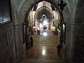 Passage to Chapel of Saint Helena, a 12th century Armenian church in the lower level of the Church of the Holy Sepulcher.